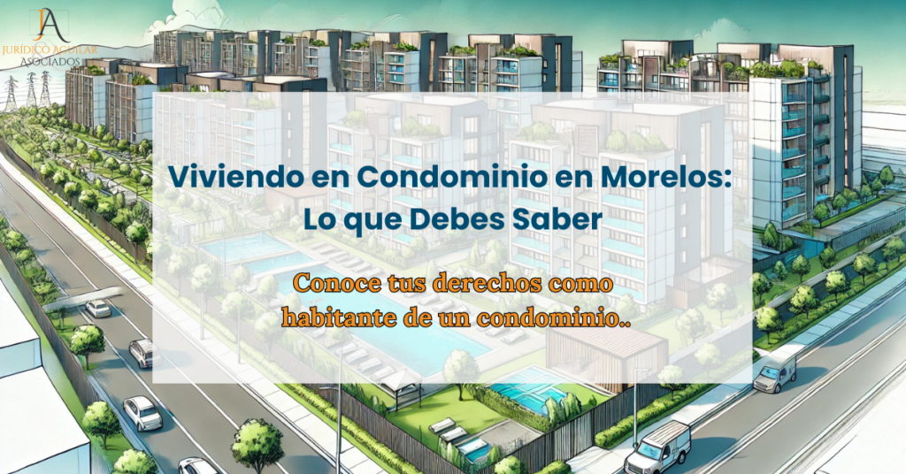 Vista panorámica de un moderno condominio en Morelos con áreas verdes, piscina y acceso controlado