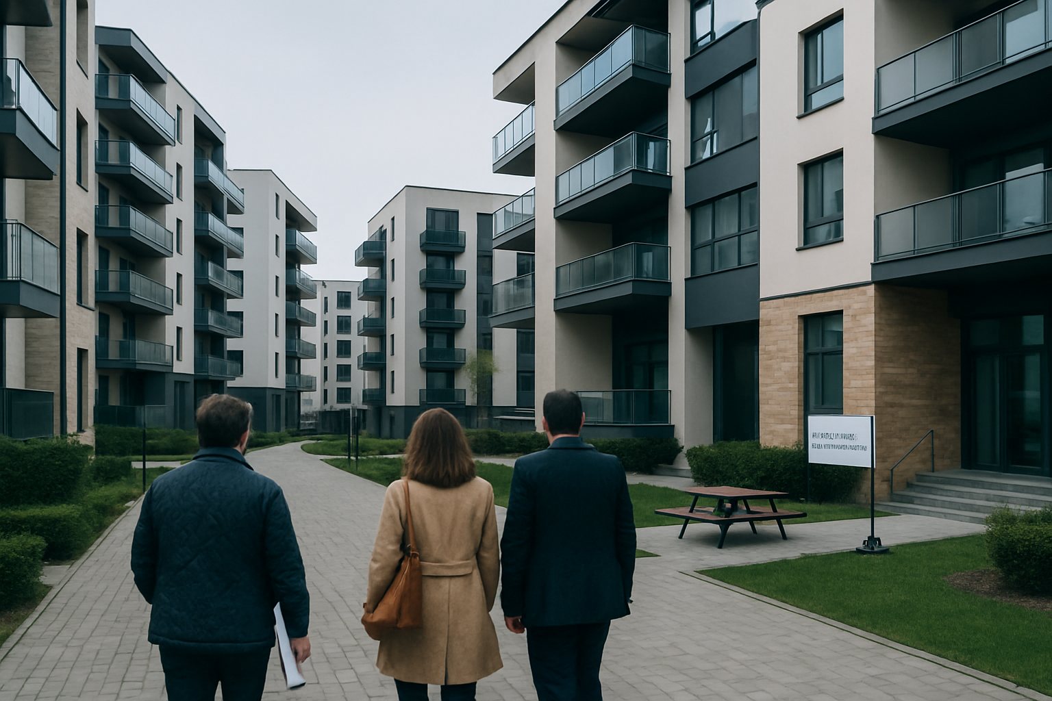 Abogado explicando temas de condominio a vecinos