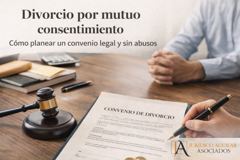 Divorcio por mutuo consentimiento: cómo planear un convenio válido
